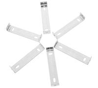 SUPVOX Piastra per Plafoniera Fori Orizzontali e Verticali in Ferro Argento 6 Pezzi Staffa di Montaggio Versatile per Lampade da Soffitto e Illuminazione D'interni