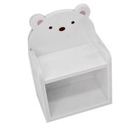 SUPVOX piccola libreria arredamento camera da letto decorazione camera letto mini mensola libreria decorativa per la casa delle bambole minuscolo ornamento piccoli mobili Acrilico bianca