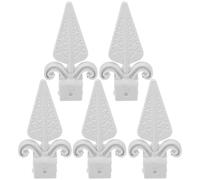 SUPVOX Pinnacoli per Recinzione Esterna a Punta Set da 10 Pezzi in Plastica Resistente Accessori Decorativi per Pali di Cancelli per Aree Residenziali e Commerciali