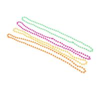 SUPVOX Plastica Collana Neon 4 Pezzi di Perline per Feste Retrò | Colori, Stile Anni Ottanta, per Travestimenti e Compleanni, Accessorio Leggero per Ragazze e Donne