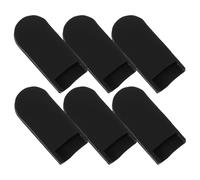 SUPVOX Poggiapollice per Sassofono in Silicone Nero 6 Pezzi Cuscino Ammortizzante per Pollice Accessori per Sassofono Tenore e Contralto Protezione Antiscivolo per Musicisti Adulti in