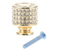 SUPVOX Pomello con Pietre Decorative in Lega di Zinco Oro, Foro Singolo