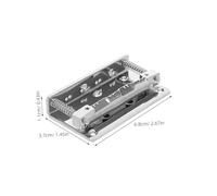SUPVOX Ponte a otto corde di mandolino strumento di riparazione del mandolino Ponte di chitarra elettrica parti di strumenti Metallo Argento