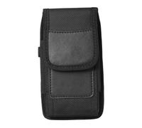 SUPVOX Porta Cellulare Cintura Uomo Donna in Tessuto Oxford Nero Marsupio Casual Leggero e Capiente per Viaggi Sport e Uso Quotidiano Borsello da Cintura Protettivo e Resistente