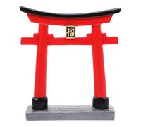 Supvox Porta di Tori del Santuario Zen Giardino Torii Porta Giapponese Shinto-Tori Porta Torii Decorazione per Acquari Mini Scultura Shinto-altare Acquario Resina Piccola Decorazione