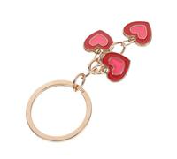 SUPVOX Portachiavi a Forma di Cuore in Lega di Zinco Resistente Ciondolo Decorativo per Borsa da Donna Finitura Liscia Accessorio Regalo per Chiavi Auto e Zaino