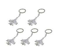 SUPVOX Portachiavi Aereo in Metallo 5 Pezzi Set Ciondolo Decorativo per Chiavi e Borsa Accessorio Pendente Resistente Regalo per Amici e Compleanni