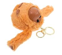 SUPVOX Portachiavi Peluche Gorilla Piccolo Pendaglio Morbido per Zaini e Borse Accessorio Decorativo Animale in Peluche Giocattolo per Ragazze Colore Marrone