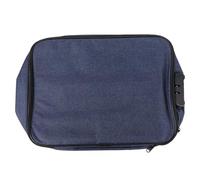 SUPVOX Portadocumenti Portatile Capacità Grande Serratura Organizer per Documenti di Viaggio Uso Domestico Blu Crociera Design a Tre Strati