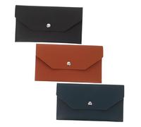 SUPVOX Portafoglio Compatto da Donna e Uomo in Pelle PU Resistente Set 3 Pezzi Buste Porta Contanti Sottili e Leggeri Organizer Portatile per Soldi e Carte per Viaggi e Uso Quotidiano