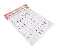 SUPVOX Poster Grafico per Sassofono su Carta Patinata, Tabella della Diteggiatura e Guida per Principianti, Strumento di Apprendimento per Esercizi Musicali e Teoria Base