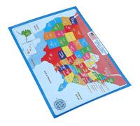 SUPVOX Poster Mappa degli Stati Uniti per Poster Educativo di Geografia per Scuola Materna e Apprendimento Domestico Decorazione Murale Colorata per Aula e Cameretta