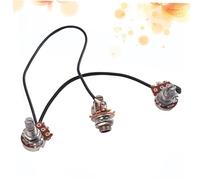 SUPVOX Potenziometro per Chitarra Elettrica 3 Pezzi A250k B50ok Albero Zigrinato Scanalato Cablaggio Precablato Controllo Tono Volume Effetto Basso Ricambio per Strumenti Musicali