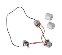 SUPVOX Preassemblati Potenziometri per Chitarra con Pomelli Cromati Accessori Sostitutivi Facili da Installare per Manopole Volume e Kit Compatibile per Elettrica