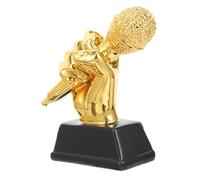 SUPVOX Premio Microfono in Resina Lucida e Creativa per Gara di Voce Scolastica, Riconoscimento Duraturo per Cerimonie di Premiazione nella Scuola Elementare Colore Casuale