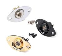 SUPVOX Presina Jack Uscita e Ingresso Per Pickup Per Chitarra Ovale Viti Di Montaggio Per Chitarra Elettrica e Basso Ferro e Rame Placcato