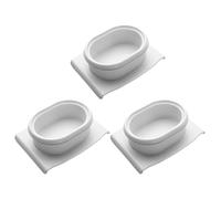 SUPVOX Protezione Dita per Cucina 3 Pezzi in Pp Bianco, Porta Verdure Multifunzione per Formaggi Duri e Frutta, Protegge Mani e Riduce Tempi di Preparazione Durante la Cottura