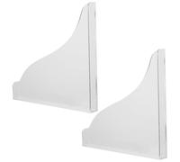 SUPVOX Protezione Paraspruzzi Angolare Vasca da Bagno in Acrilico Trasparente Clip e Nastro Adesivo, Set Versatile per Lavabo e Doccia, Accessorio Anti Schizzi per Bagno