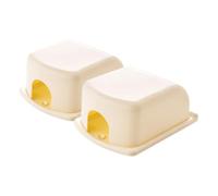 SUPVOX Protezione Per Prese Elettriche Copertura Della Presa Sicurezza Ragazzo Ragazza Copripresa Anti-elettrico Coperture Prese a Muro Protezione Abs Beige 2 Pezzi Per Famiglia e Ragazzo Ragazza