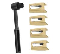 SUPVOX Puntina Del Giradischi in Materiale Gems Testina Per Giradischi Vintage Compatibile Vari Modelli Perno in Alluminio Resistente All Usura Per Qualità Audio Cristallina Dischi in Vin