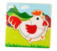 SUPVOX Puzzle Educativo Legno Didattico Animali per Sviluppo Motricità e Apprendimento Compleanno per Infanti