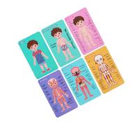 SUPVOX Puzzle Giocattolo Per Parti Del Corpo Educativo Per Ragazzo Ragazza Ragazza in Legno Di Puzzle Per Apprendimento Delle Parti Del Corpo