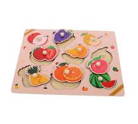 SUPVOX Puzzle in Legno per Tema Frutta Educativo e Sensoriale Montessori Grandi e Sicuri per Sviluppo Motorio e Apprendimento Precoce
