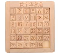 SUPVOX Puzzle numerico scorrevole: gioco di puzzle scorrevole per lo sviluppo dell'intelligenza - giocattolo digitale in legno Huarongdao - regalo di educazione precoce per costruttori di logica