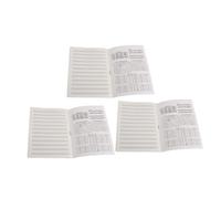 SUPVOX Quaderno Di Notazione Musicale Per Pianoforte e Chitarra, Set Da 3 Pezzi, Libro Portatile Con Carta Spessa Anti-sbavatura Per Esercizi e Composizione