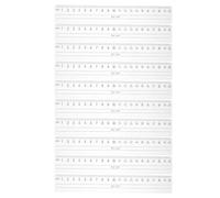 SUPVOX Righello in Plastica Trasparente con Grandi Numeri e Bordo Ondulato, 10 Pezzi per Uso Professionale e Scolastico, per Casa e Disegno Matematico