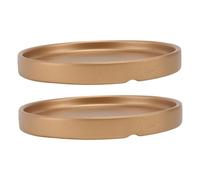 SUPVOX Robusti Vassoi Gocce in Ceramica per Vasi da Fiori 2 Pezzi 15x15x1 8 Cm Vassoi Rotondi per Vasi da Piante