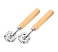 SUPVOX Rotella Tagliapasta in Lega Zincata 2 Pezzi Manico, Rullo per Pizza e Biscotti, Strumento da Cucina per Impasti e Dolci, Facile da Pulire e Resistente per Uso Domestico
