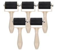SUPVOX Rullo di Inchiostro da Stampa 5 Pezzi Impugnatura Ergonomica, Brayer per Lavori Artigianali e Pittura, Strumento per Stampa a Rilievo e Forniture Artistiche