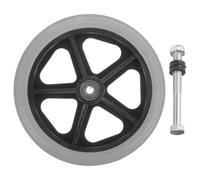 SUPVOX Ruota Anteriore Facile Installazione e Rotazione Scorrevole Pneumatico Solido per Sedia a Rotelle Dimensioni 16,5x16,5x5 Cm, Compatibile la Maggior Parte dei Modelli Standard