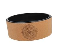 SUPVOX Ruota Yoga in Sughero Naturale Supporto Antiscivolo per Stretching Schiena Dolori Allenamento Fitness e Correzione Posturale
