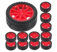 SUPVOX Ruote Giocattolo per Ragazzo Ragazza 30 Mm ASSE 2 Mm, Mini Ruote per Modellini Auto Fai da Te, Accessori per Robotica Educativa e Progetti STEM, Set da 40 Pezzi per Uso Scolastico