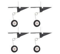 SUPVOX Ruotino di Coda per Aereo Rc 4 Pezzi in Plastico e Metallo, Compatibile Modelli sotto 60 Livello, per Progetti Fai da Te e Voli All'aperto