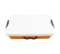 SUPVOX Sabbiera Portaoggetti Piccola Sabbiera Portatile Organizer Per Sabbiera Con Custodia Esterna Coperta Mini Contenitore Con Coperchio Per Interni In Plastica Gialla