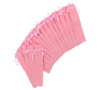 SUPVOX Sacchetti Scamosciati Pilot Portapenne in Tela Rosa 20 Pezzi con Doppio Lato e Design Spesso, Eleganti Bustine per Penne per Festa Scuola Decor e Viaggio