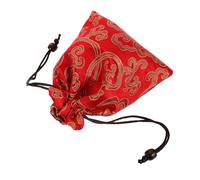 SUPVOX Sacchetto Per Gioielli in Broccato Di Seta Borsa Per Monete Ricamata Borsa Per Caramelle in Broccato in Stile Cinese