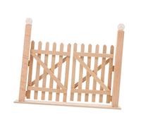 SUPVOX Scale Double Door Picket Fence For Outdoor Garden Patio And Street Scenes Easy DIY Assembly For Creative Role Playing