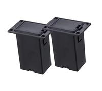 SUPVOX Scatola Batteria 9v Per Chitarra e Basso 2 Pezzi Portabatteria in Plastica e Metallo Custodia Per Pickup Attivi Accessori Musicali Compatti