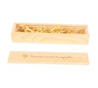 SUPVOX Scatola di Legno con Coperchio per Test di Gravidanza Scatolina in Legno per Conservare Ricordi di Nascita Custodia per Annuncio Nascita