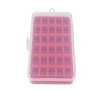 SUPVOX Scatola Porta Bobine Rossa 30 Scomparti da Cucito in Plastica | Contenitore Semplice e Pratico, Box Vuoto per Accessori, Organizzazione Ordinata degli Strumenti di Cucito