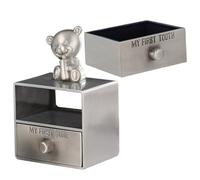 SUPVOX Scatola Porta Dentini da Latte in Metallo, Design Classico, Porta Gioie Multifunzione per Ricordo del Primo Dentino, Decorazione da Comò
