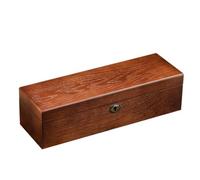 SUPVOX Scatola Porta Orologi e Gioielli Custodia Protettiva in Materiale Sintetico Marrone Design Semplice e Funzione di Conservazione Comoda per Uso Quotidiano