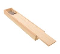 SUPVOX Scatola Porta Pennelli Calligrafici Design Delicato in Legno Marrone Portatile e Resistente, per Decorare la Casa Durante Natale