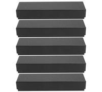 SUPVOX Scatola Portaoggetti in Carta Ecologica Coperchio e Interno in Spugna, Astuccio per Segnalibri e Cancelleria, Set da 5 Pezzi per Studenti e Regali