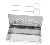 SUPVOX Scatola segatura affumicata accessori per grigliate casse in cippato legno contenitore per barbecue per fumatori strumenti per barbecue inossidabile