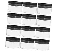 SUPVOX Scatola Trasparente per Campioni Minerali 12 Pezzi Custodia in Plastica Resistente per Esposizione e Conservazione Organizer per Pietre e Piccoli Oggetti Dimensioni 56X42X33 MM